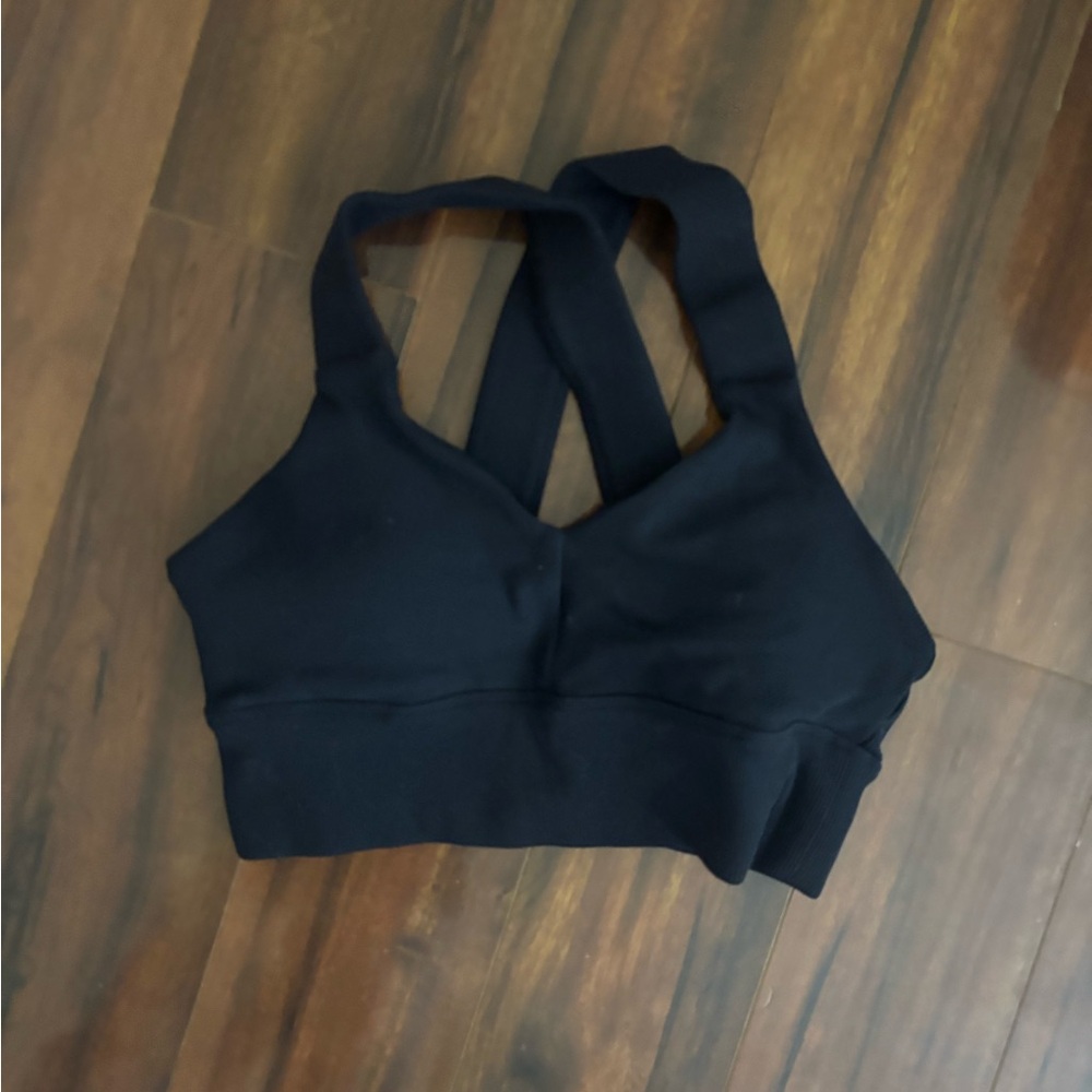 Women’s navy alo Crossback Sports Bra - Unbranded